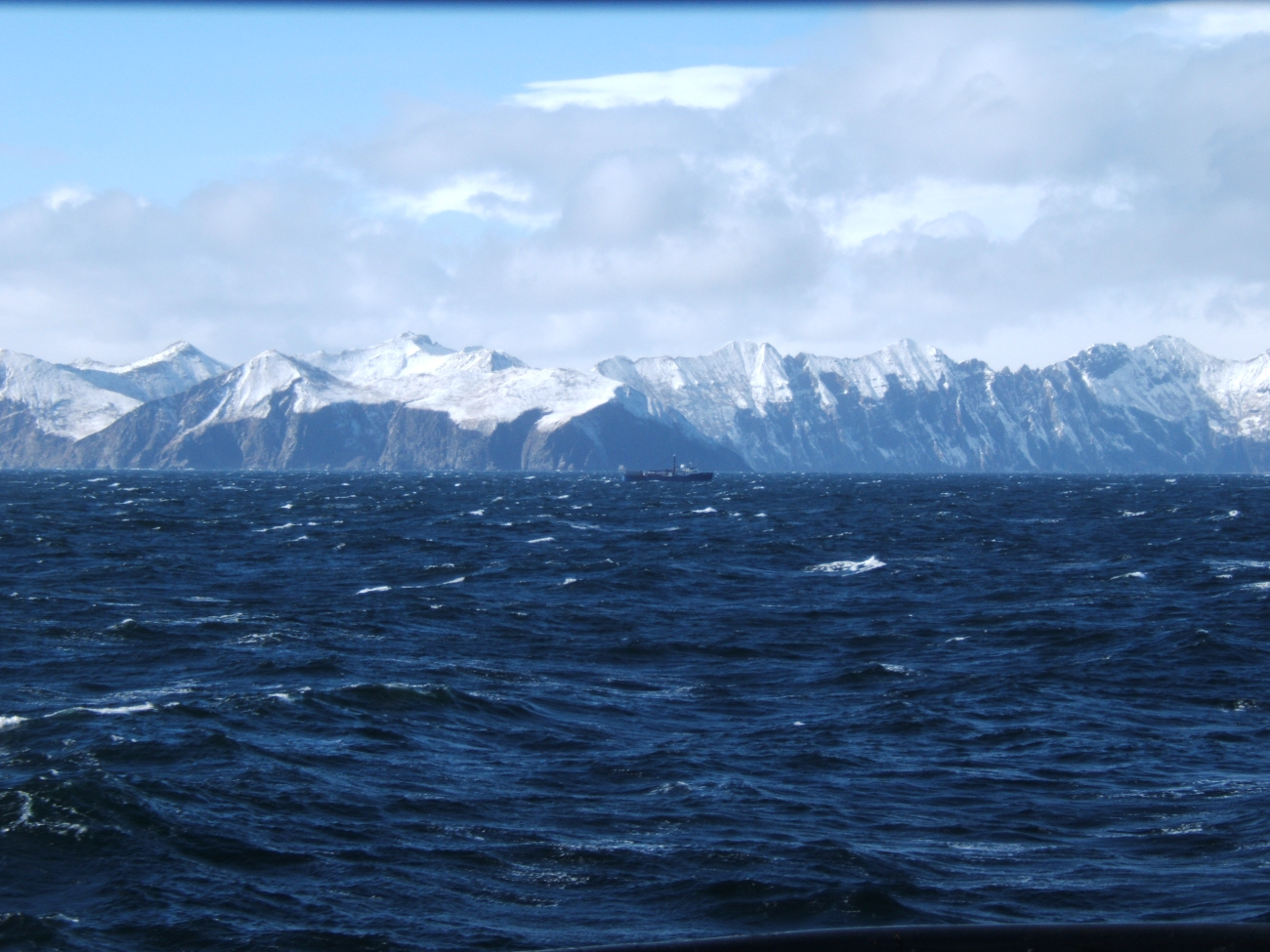 A small commercial vessel (Image credit: Crew and Officers of NOAA Ship MILLER FREEMAN) A small commercial vessel