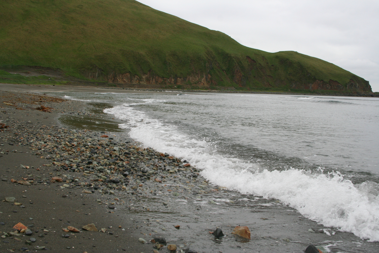 A concentration of cobbles along a Dutch Harbor beach attesting to thesometimes power of the surf here (Image credit: Crew and Officers of NOAA Ship MILLER FREEMAN) A concentration of cobbles along a Dutch Harbor beach attesting to thesometimes power of the surf here