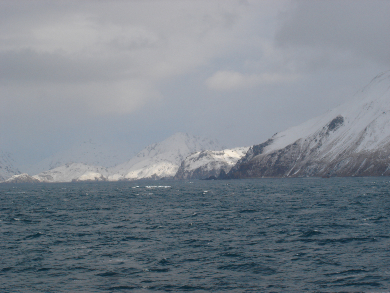 The forbidding north coast of Unalaska Island (Image credit: Crew and Officers of NOAA Ship MILLER FREEMAN) The forbidding north coast of Unalaska Island