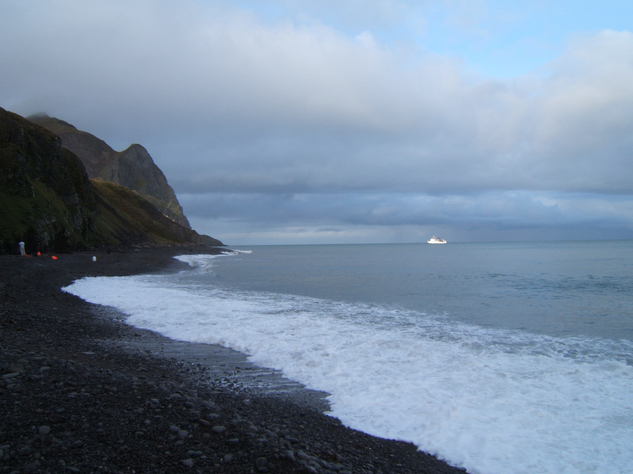 The NOAA Ship MILLER FREEMAN seen offshore from St (Image credit: Crew and Officers of NOAA Ship MILLER FREEMAN) The NOAA Ship MILLER FREEMAN seen offshore from St