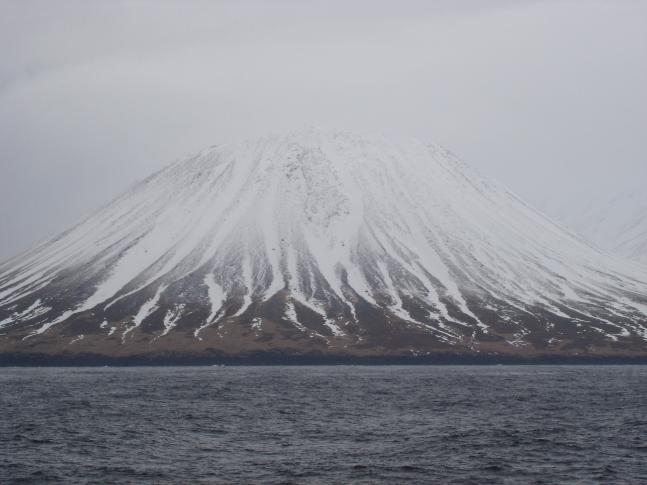 A volcanic cone in the Aleutian Islands (Image credit: Crew and Officers of NOAA Ship MILLER FREEMAN) A volcanic cone in the Aleutian Islands