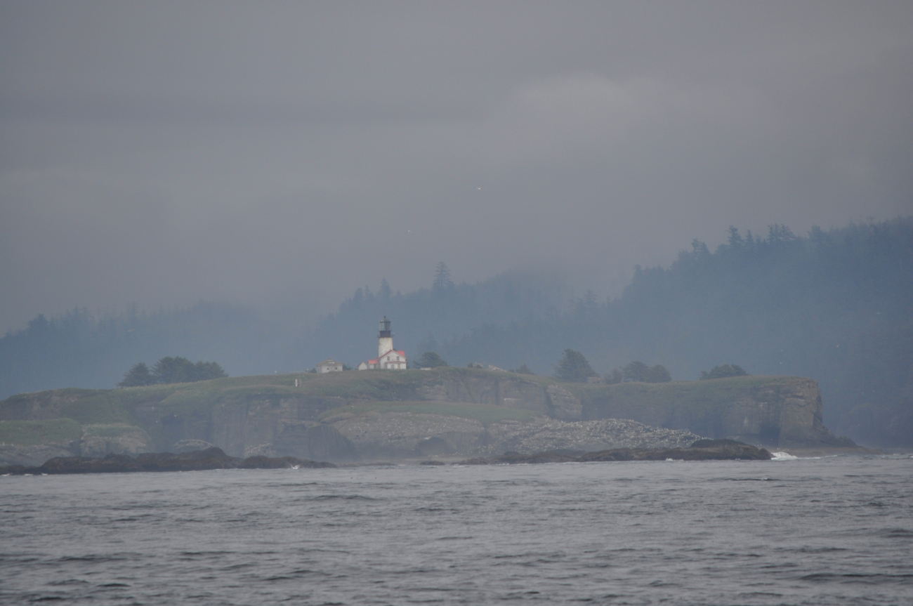 The lighthouse on Tatoosh Island (Image credit: Crew and Officers of NOAA Ship FAIRWEATHER) The lighthouse on Tatoosh Island