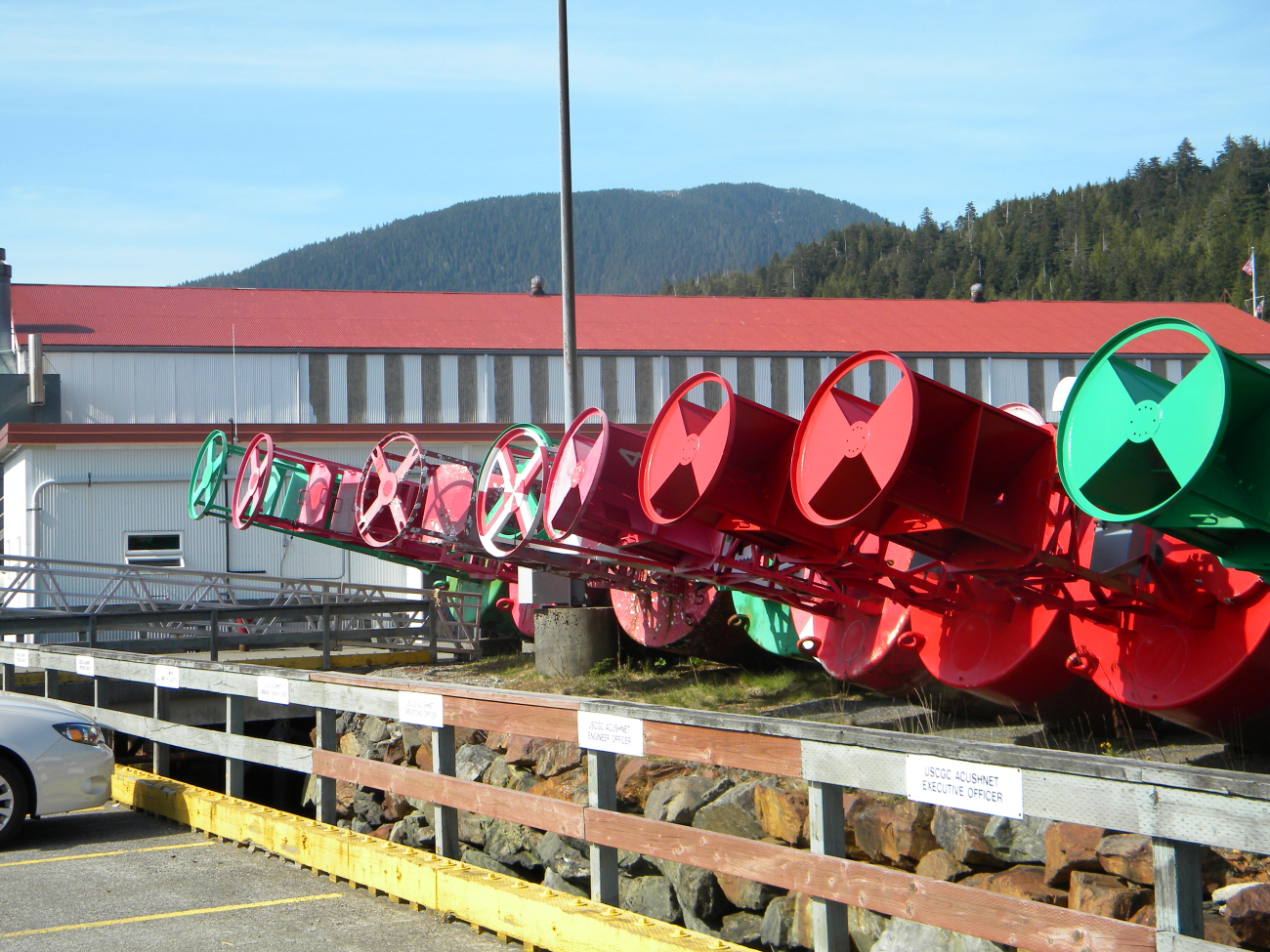Buoys at Coast Guard Base Ketchikan (Image credit: Crew and Officers of NOAA Ship FAIRWEATHER) Buoys at Coast Guard Base Ketchikan