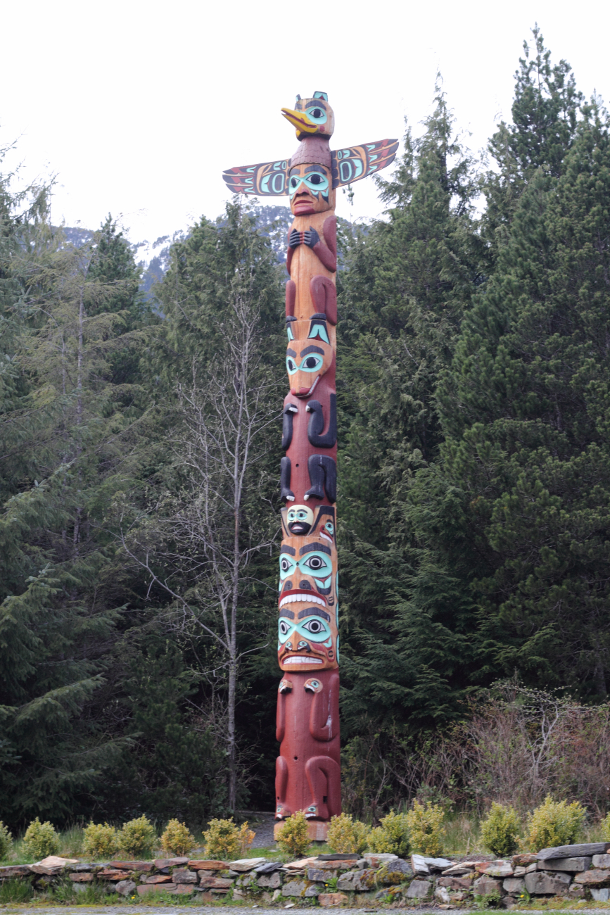A beautiful totem pole at Saxman in the Ketchikan area (Image credit: Crew and Officers of NOAA Ship FAIRWEATHER | LTJG Andrew Clos) A beautiful totem pole at Saxman in the Ketchikan area