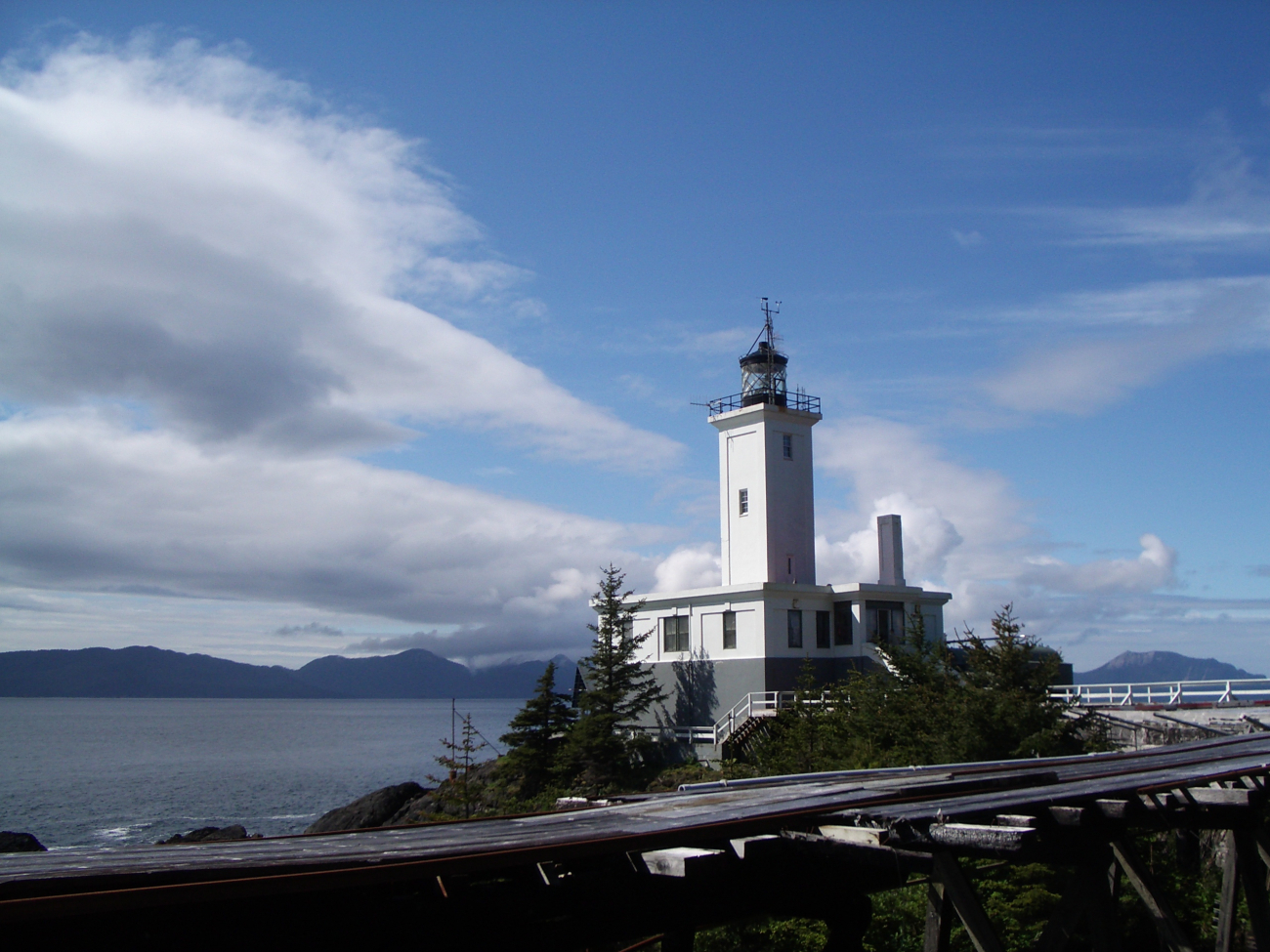 Cape Decision Lighthouse seen from offshore (Image credit: Crew and Officers of NOAA Ship FAIRWEATHER) Cape Decision Lighthouse seen from offshore