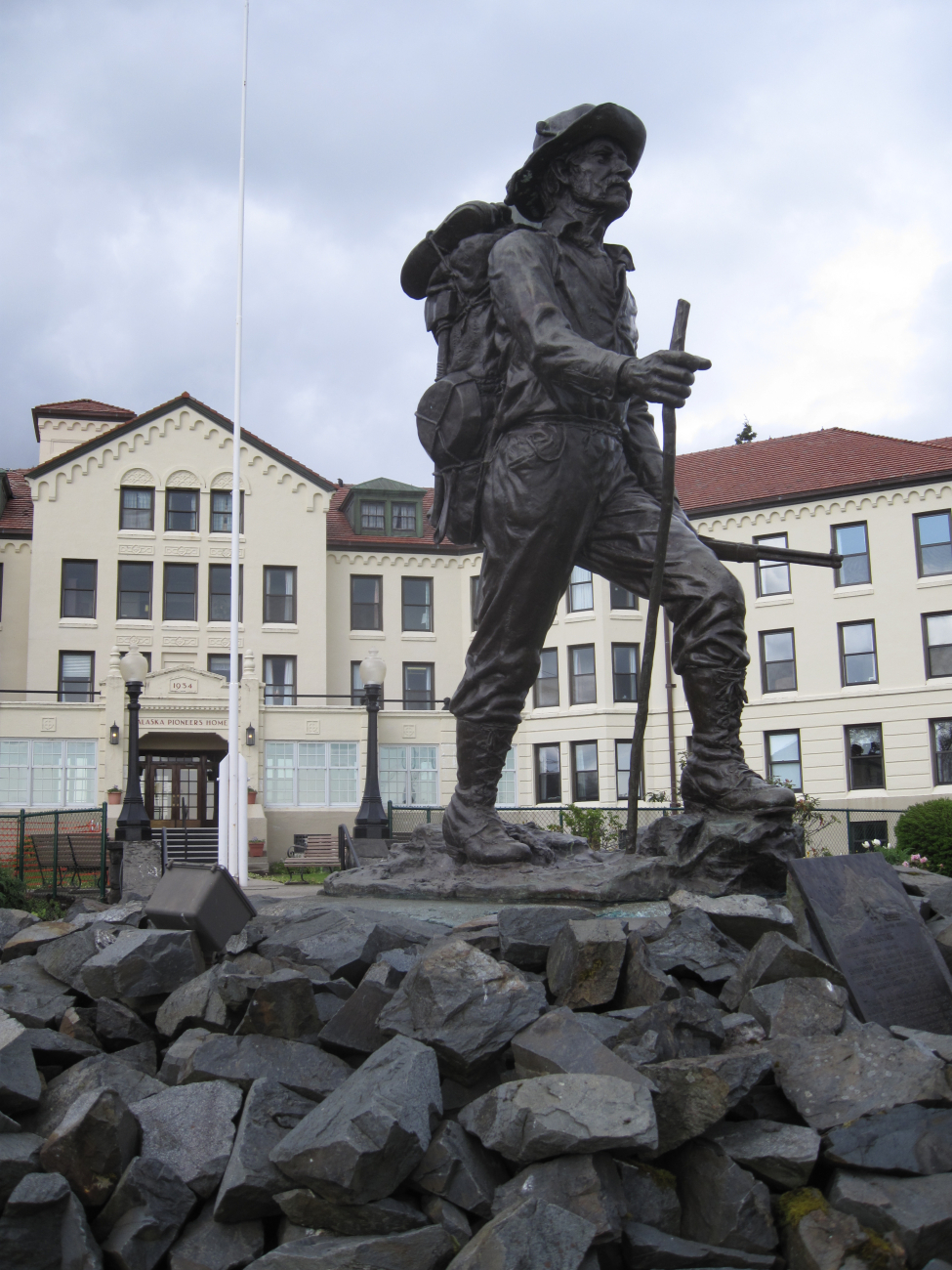Statue of The Prospector at the Alaska Pioneers Home at Sitka (Image credit: Crew and Officers of NOAA Ship FAIRWEATHER | LTJG Damian Manda NOAA Corps) Statue of The Prospector at the Alaska Pioneers Home at Sitka