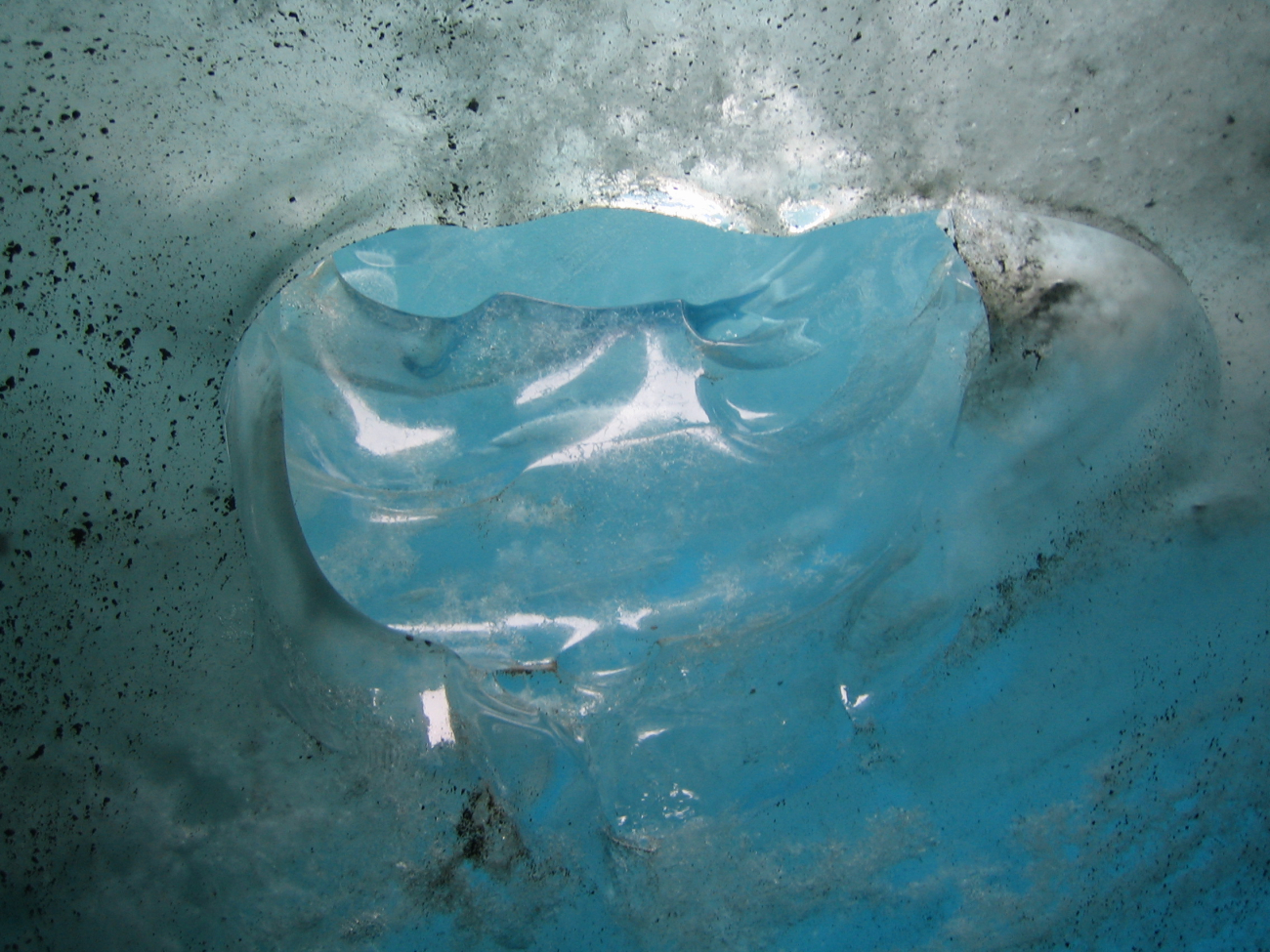 Blue ice in Mendenhall Glacier (Image credit: Crew and Officers of NOAA Ship FAIRWEATHER) Blue ice in Mendenhall Glacier