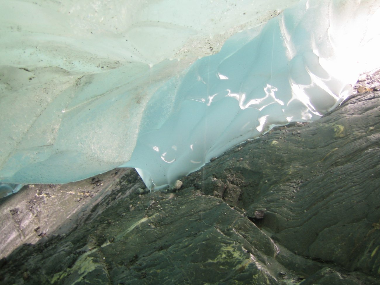 Ice-rock interface along the edge of the Mendenhall Glacier (Image credit: Crew and Officers of NOAA Ship FAIRWEATHER) Ice-rock interface along the edge of the Mendenhall Glacier