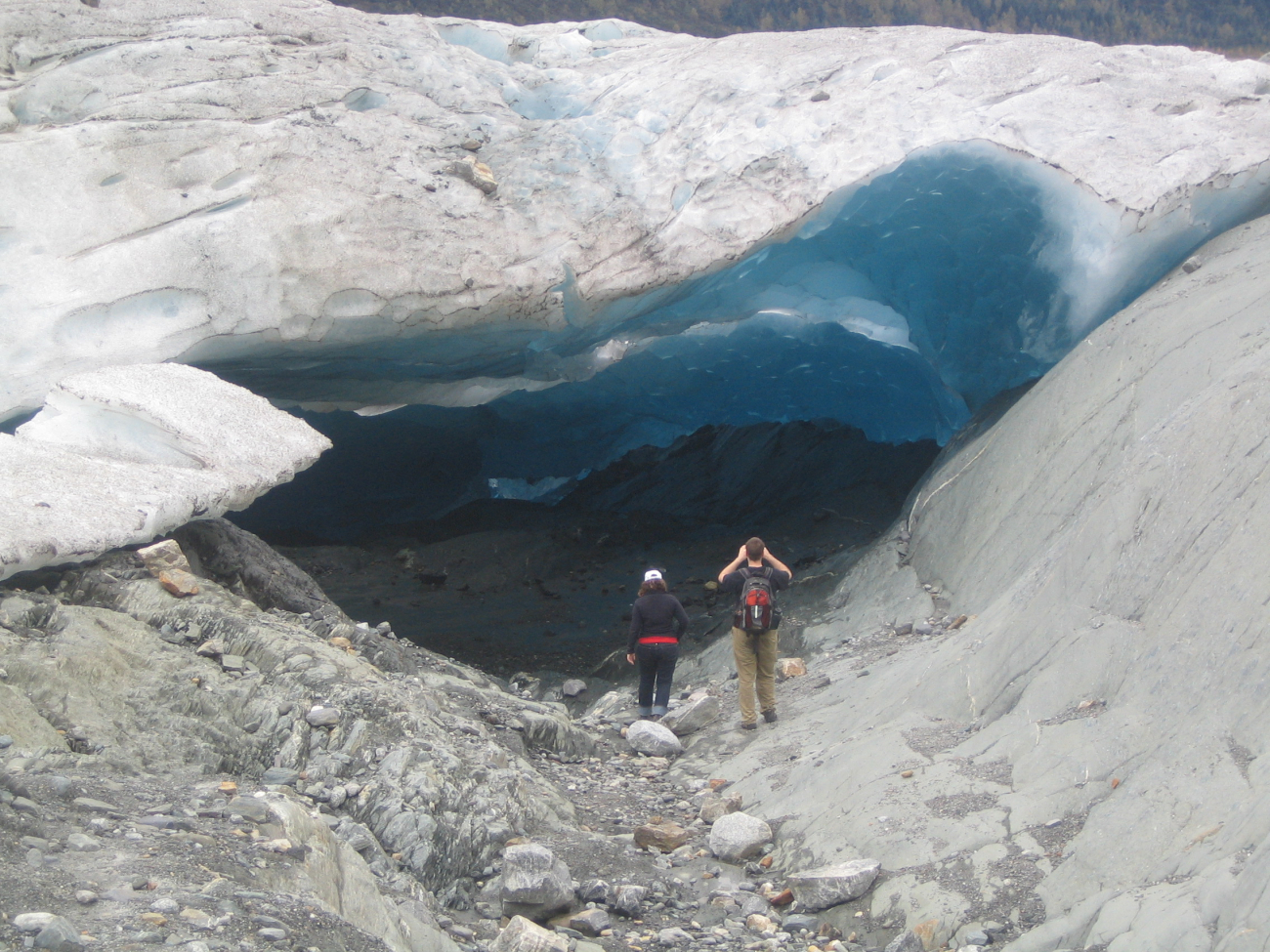 A large ice cave in the Mendenhall Glacier (Image credit: Crew and Officers of NOAA Ship FAIRWEATHER) A large ice cave in the Mendenhall Glacier