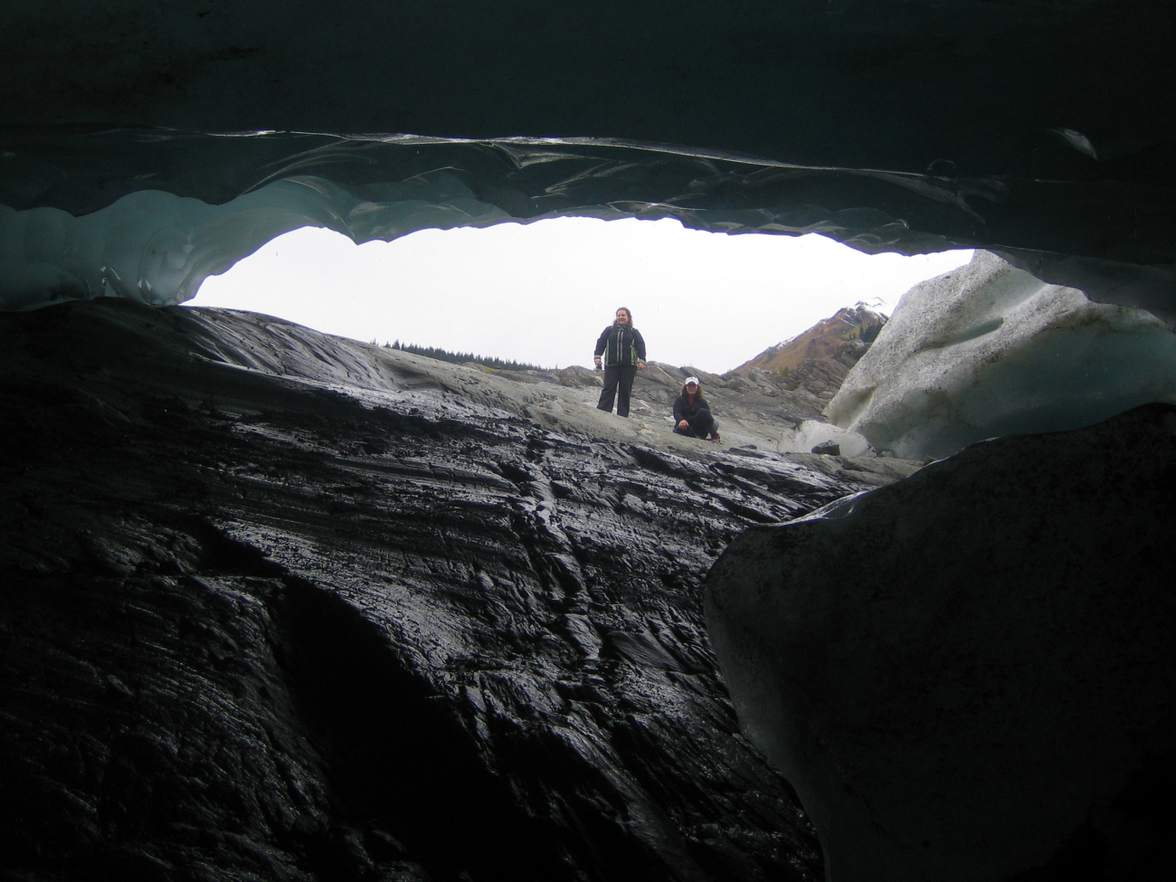 A large ice cave in the Mendenhall Glacier (Image credit: Crew and Officers of NOAA Ship FAIRWEATHER) A large ice cave in the Mendenhall Glacier