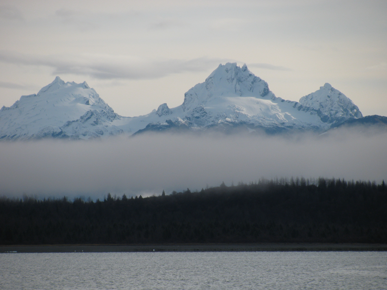 Jagged peaks in the Glacier Bay area (Image credit: Crew and Officers of NOAA Ship FAIRWEATHER) Jagged peaks in the Glacier Bay area
