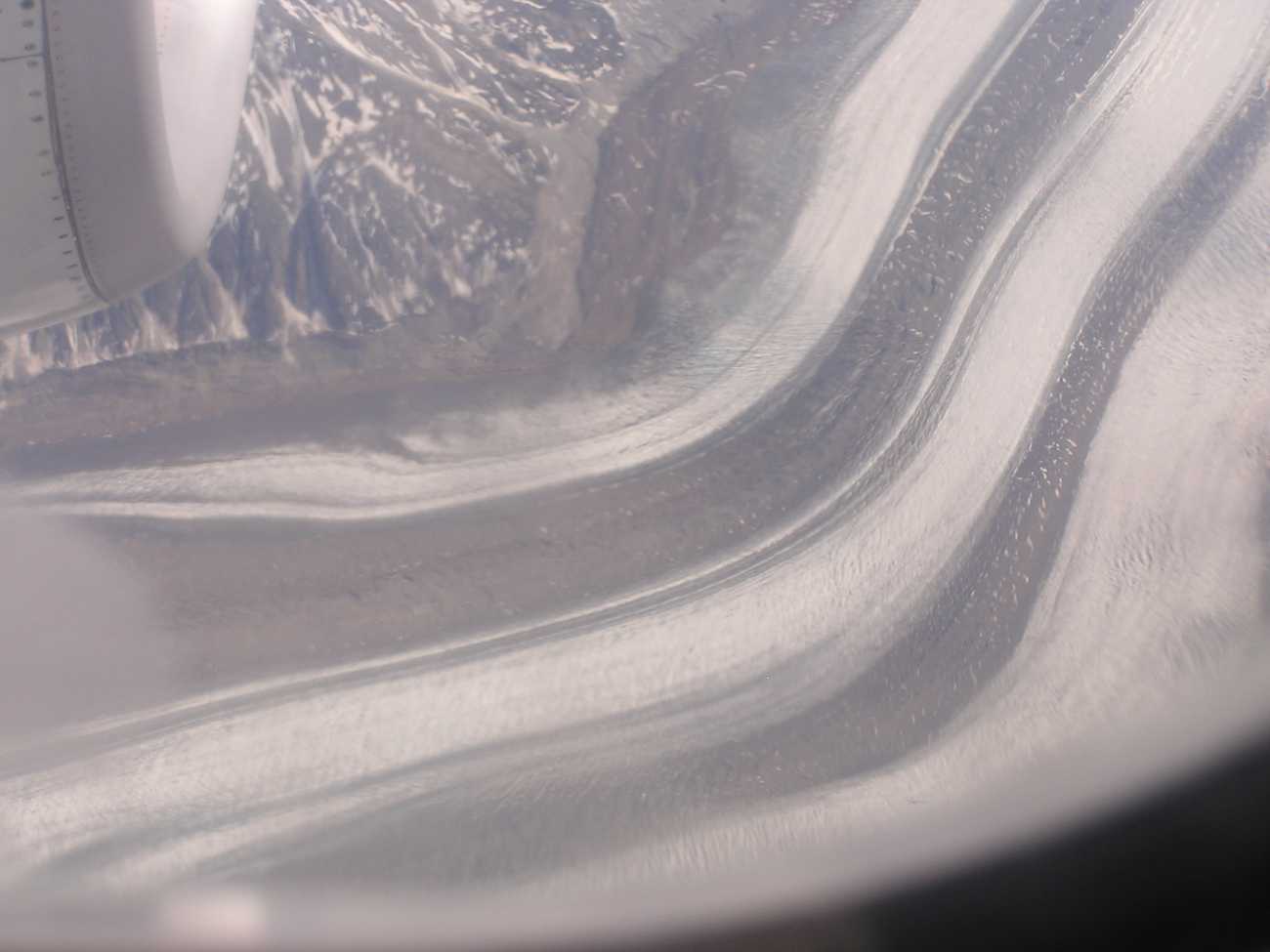 Looking down on a large glacier (Image credit: Crew and Officers of NOAA Ship FAIRWEATHER) Looking down on a large glacier