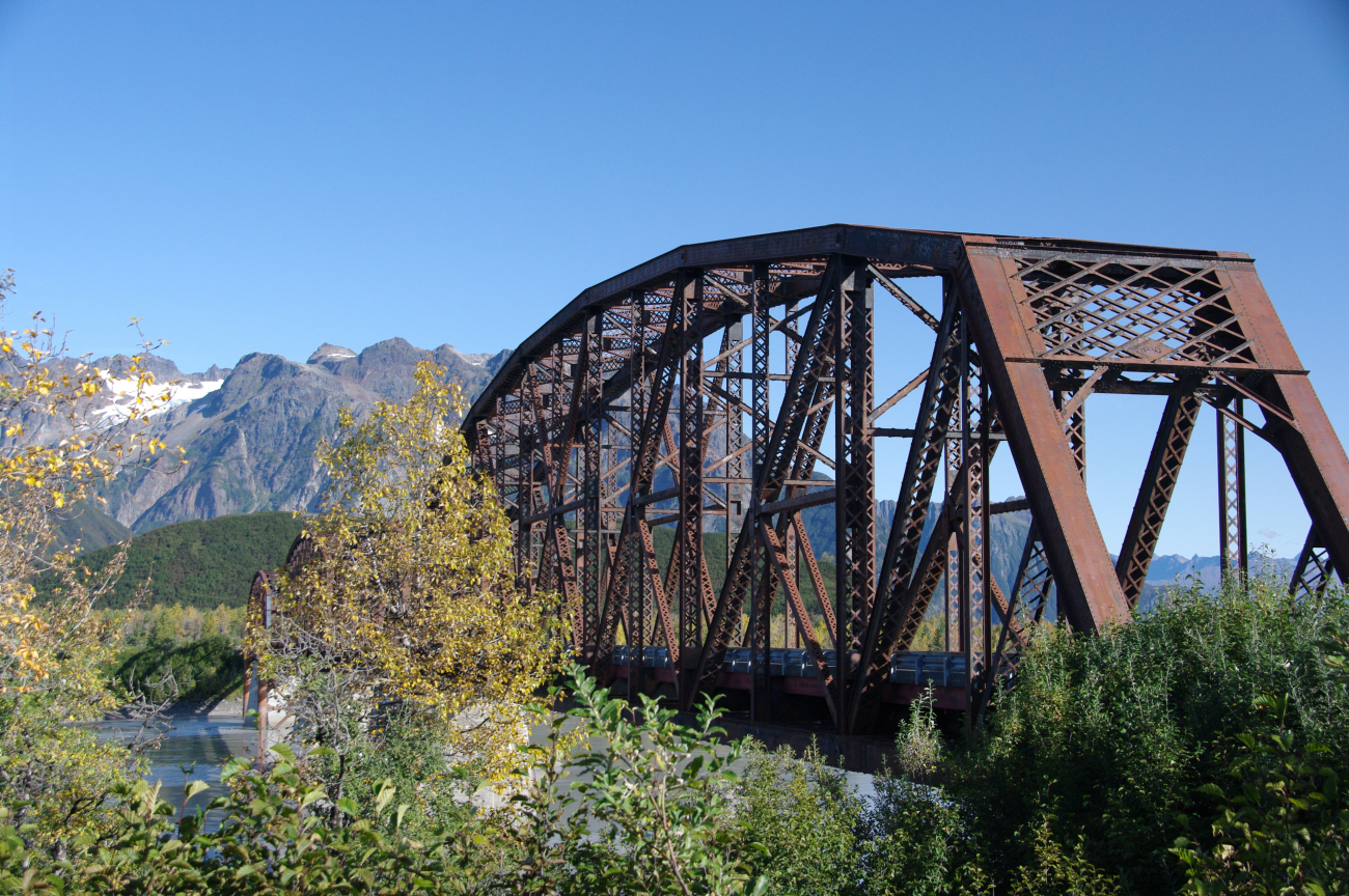 The Miles Glacier Bridge or Million Dollar Bridge across the Copper River (Image credit: Crew and Officers of NOAA Ship FAIRWEATHER) The Miles Glacier Bridge or Million Dollar Bridge across the Copper River