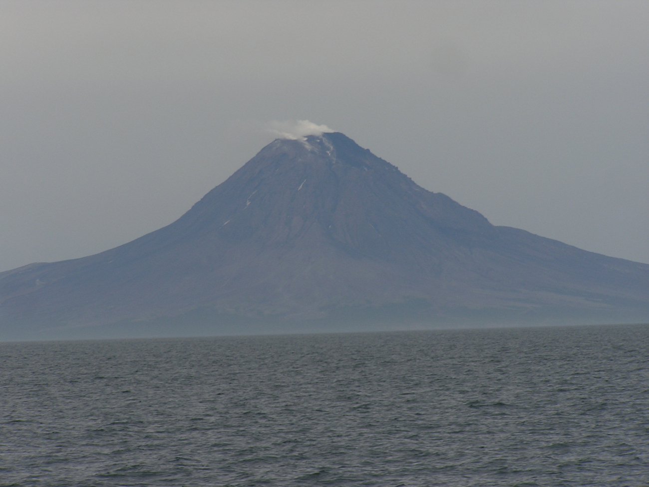 Augustine Volcano, an island at the southwest end of Cook Inlet (Image credit: Crew and Officers of NOAA Ship FAIRWEATHER) Augustine Volcano, an island at the southwest end of Cook Inlet