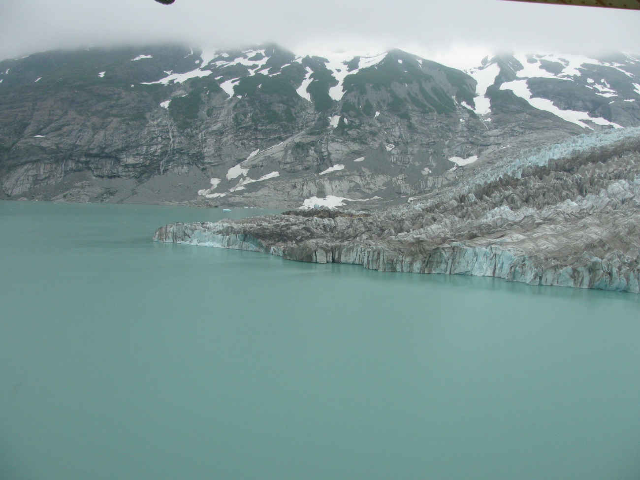 Hallo Glacier terminus on a small glacial lake across Shelikof Strait fromKodiak Island (Image credit: Crew and Officers of NOAA Ship FAIRWEATHER) Hallo Glacier terminus on a small glacial lake across Shelikof Strait fromKodiak Island