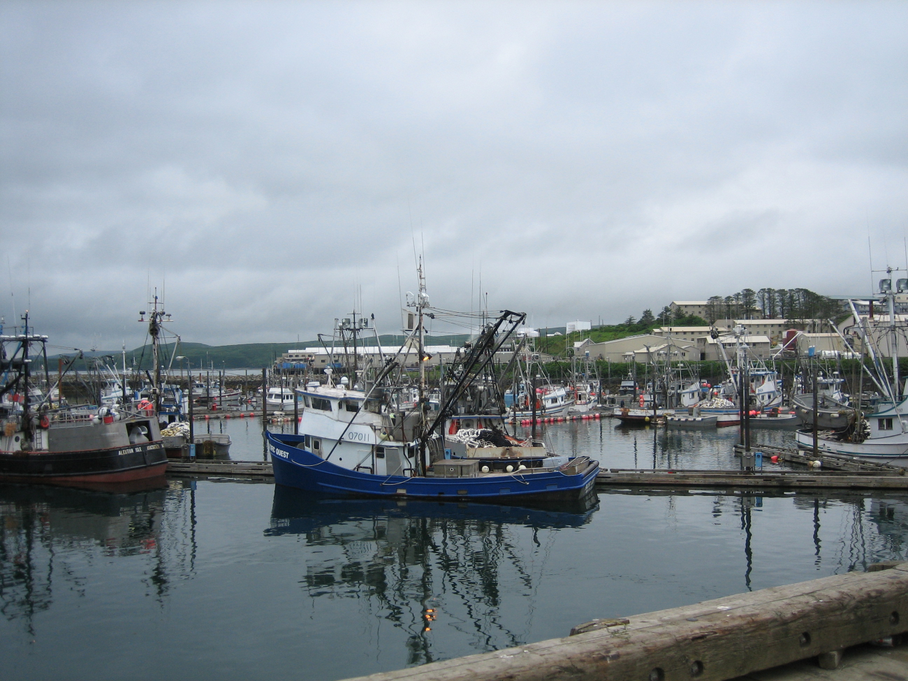 The harbor at Sand Point, Shumagin Islands (Image credit: Crew and Officers of NOAA Ship FAIRWEATHER) The harbor at Sand Point, Shumagin Islands