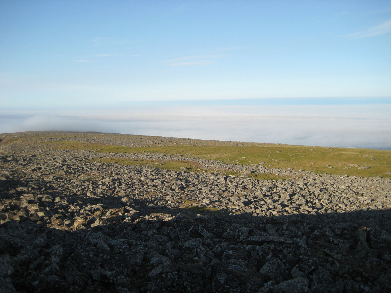 Frost heaved boulders at the summit of Little Diomede Island (Image credit: Crew and Officers of NOAA Ship FAIRWEATHER) Frost heaved boulders at the summit of Little Diomede Island