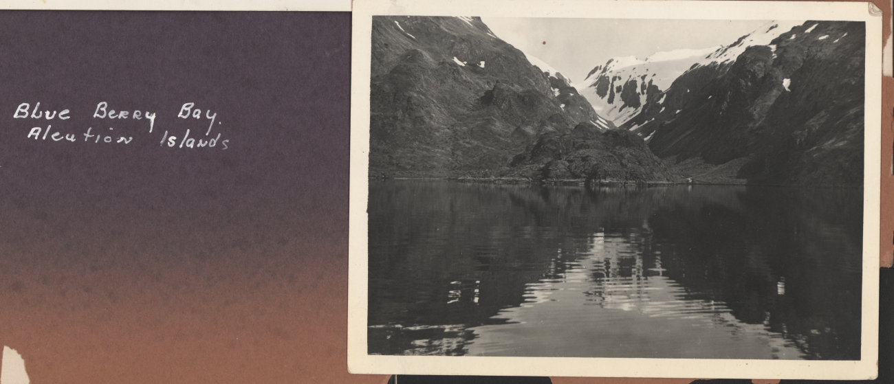 A view of Blueberry Bay on the south coast of Unalaska Island (Image credit: Courtesy of the Family of Robert Gholston, C&GS; surveyor) A view of Blueberry Bay on the south coast of Unalaska Island