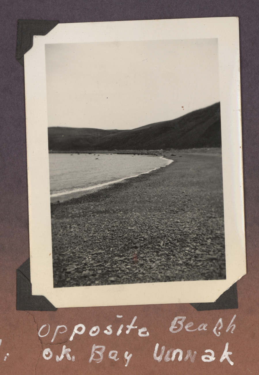 A cobble beach on Umnak Island (Image credit: Courtesy of the Family of Robert Gholston, C&GS; surveyor) A cobble beach on Umnak Island