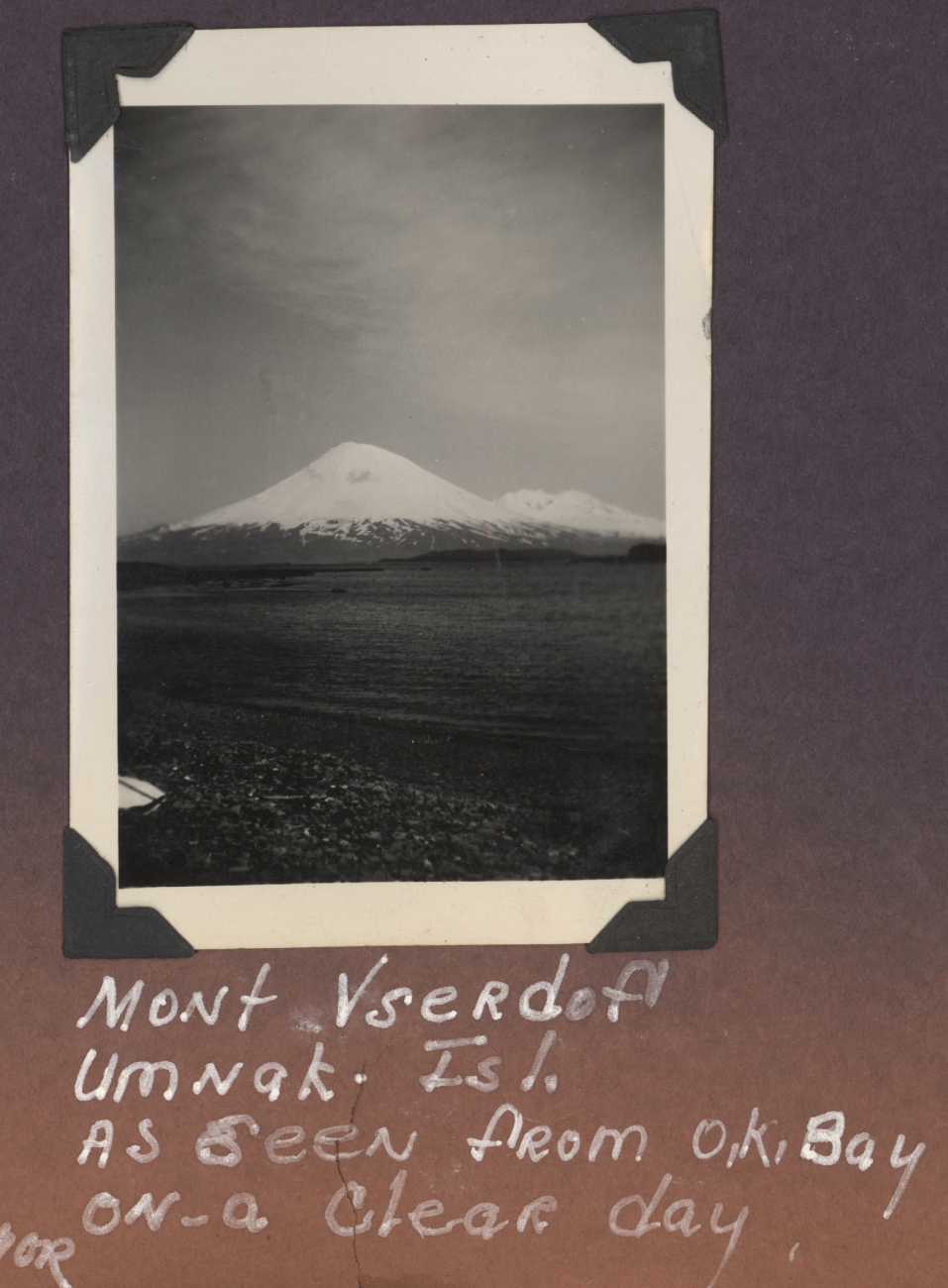 Mount Vsevidof, (Image credit: Courtesy of the Family of Robert Gholston, C&GS; surveyor) Mount Vsevidof,