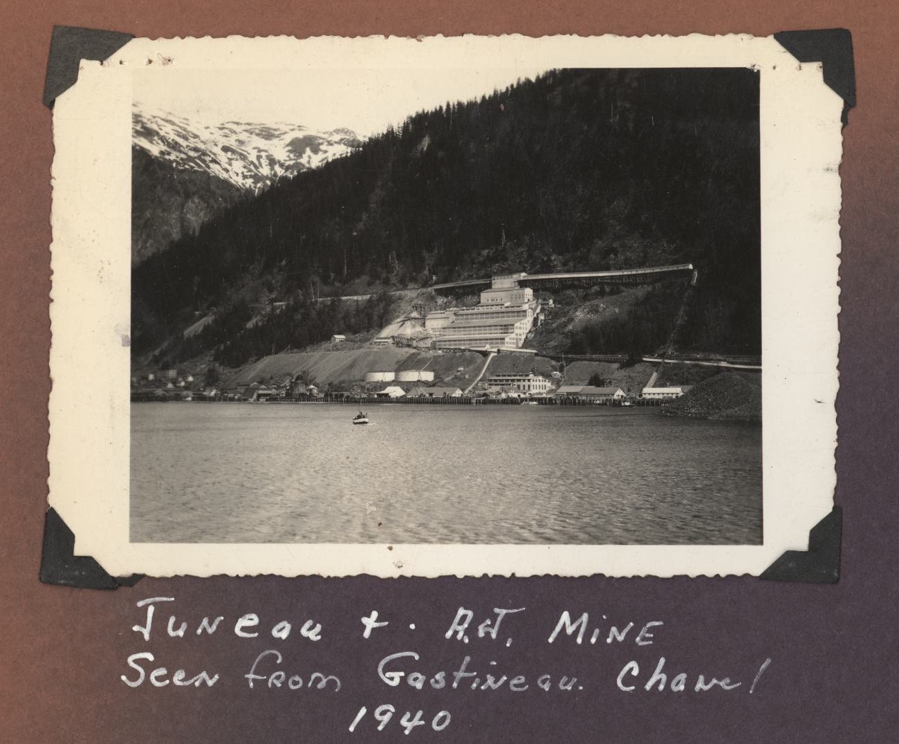 The gold mine at Juneau (Image credit: Courtesy of the Family of Robert Gholston, C&GS; surveyor) The gold mine at Juneau