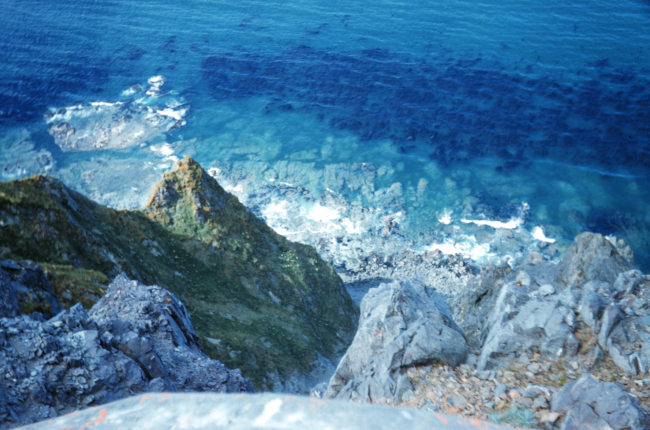 The view down the cliffs from Mount Ballyhoo