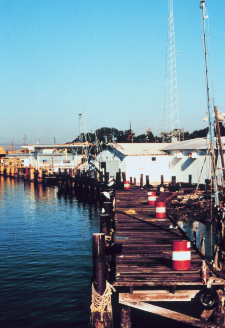 The NOAA Ship RUDE's berthing pier at Cameron