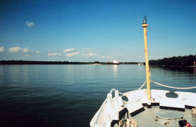 Heading up the Mississippi River to New Orleans