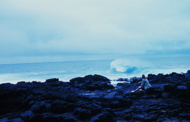 Mesmerized by the eternal crashing of waves