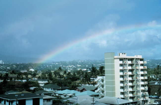 Rainbow over Honolulu