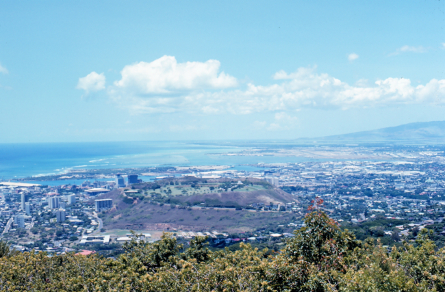View of Honolulu from St
