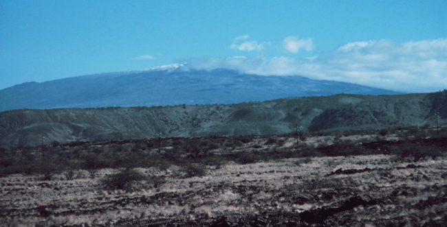 Mauna Kea as seen from the Kona Coast