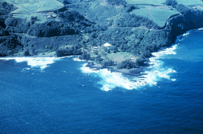 The southern end of Hawaii from the air