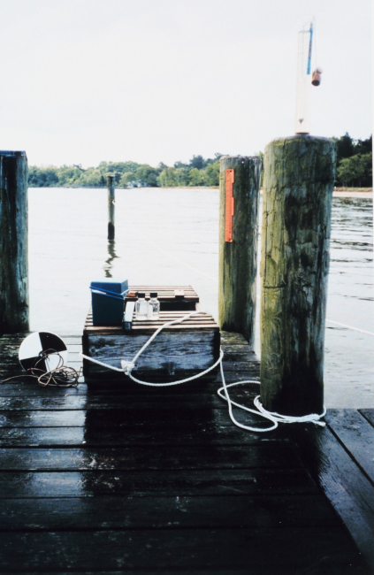 Water quality testing equipment and a live box for crabs