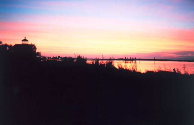 Sunset over Chesapeake Bay from Port Isobel