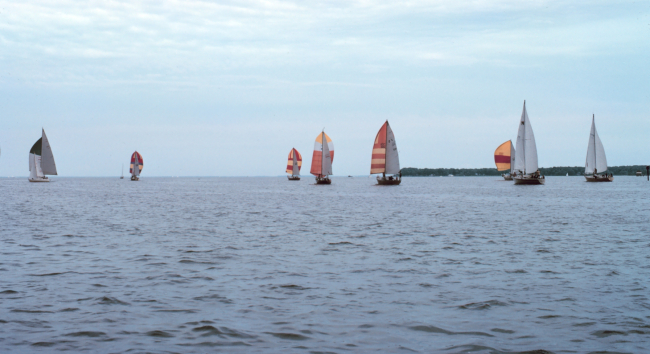 Sailing is a popular pastime on the Chesapeake Bay