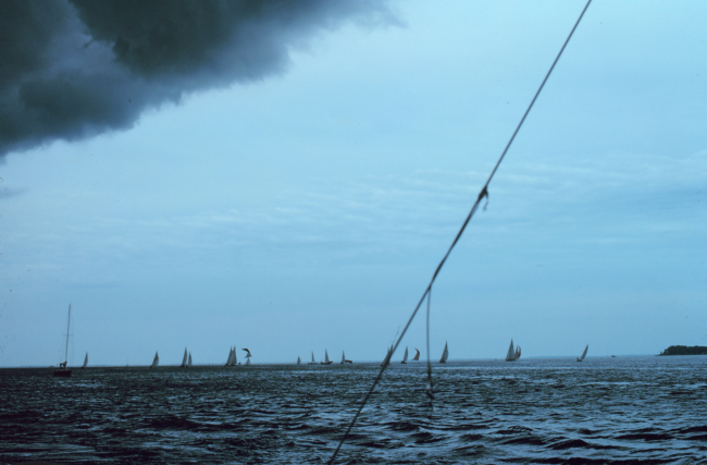 A squall line threatens sailors