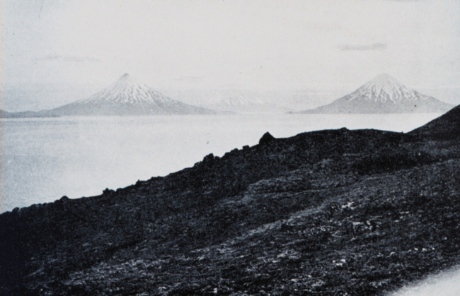 Looking SW from Uliaga in the Four Mountain Islands