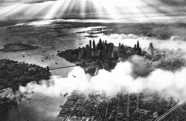 Sunset over New York City