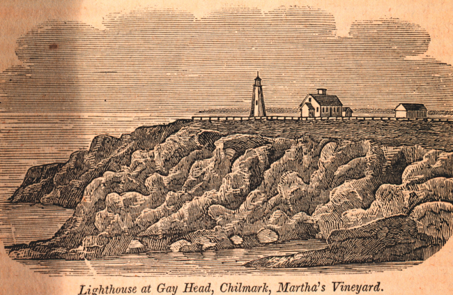 The Gay Head Lighthouse on the west end of Martha's Vineyard