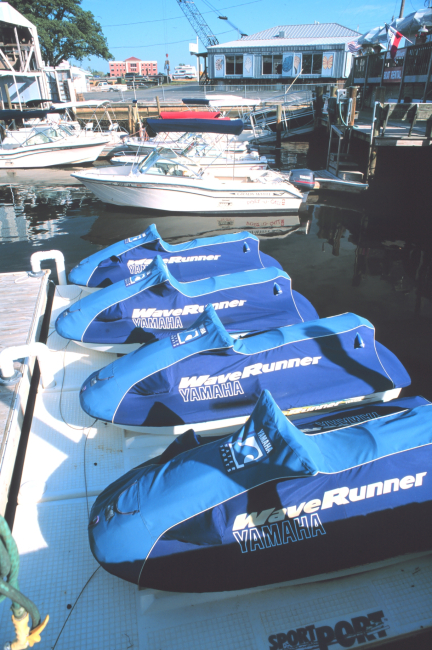 Jet ski boats at Port-O-Call Marina