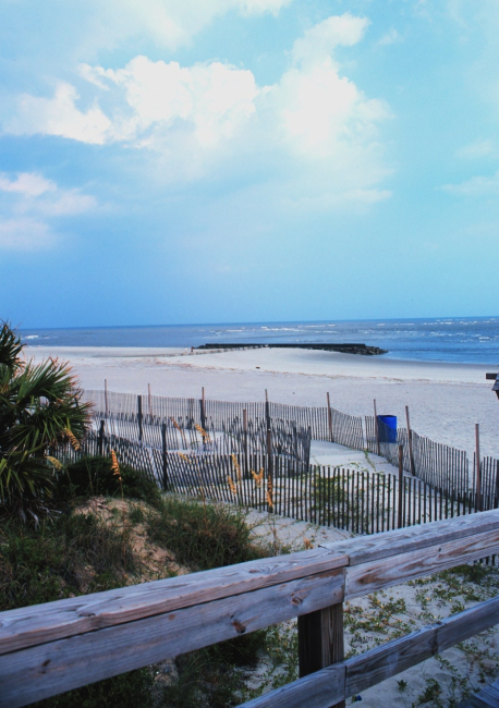 The beach at Tybee Island