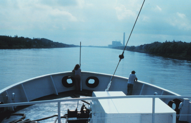 ALBATROSS IV transiting the Cape Cod Ship Canal