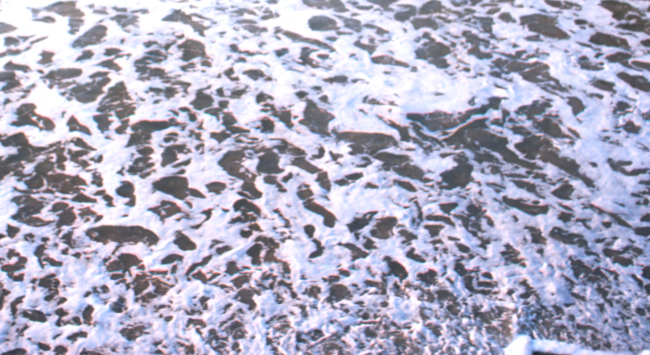 Patterns in the surf at Edwin S