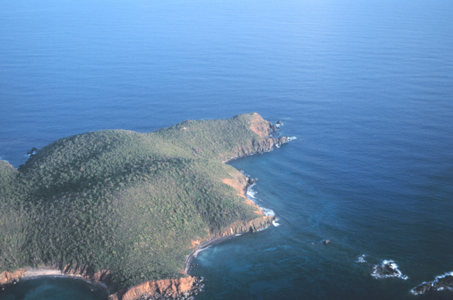 View of Fortuna Bay on approach to Cyril E