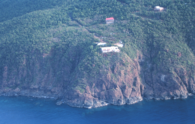 View of Fortuna Bay on approach to Cyril E