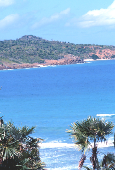 Looking across Pillsbury Sound to Thatch Cay