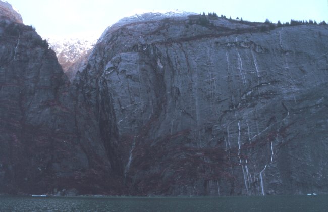 Waterfalls abound throughout Tracy Arm Fjord