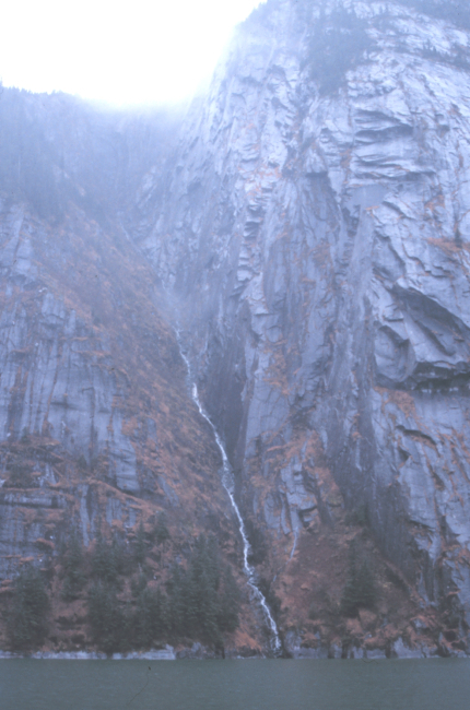 Waterfalls abound throughout Tracy Arm Fjord