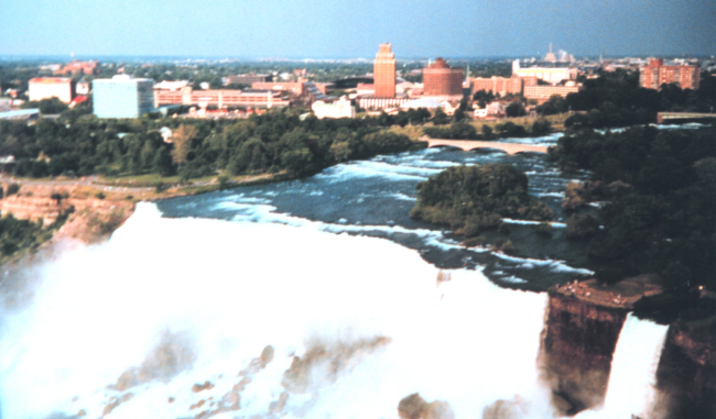 Niagara Falls as seen during Shoals Lidar survey of Niagara River